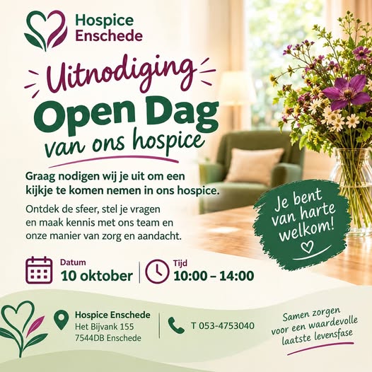 10 Oktober Open Dag Hospice Enschede